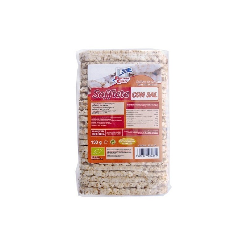 Coques d'arròs amb sal bio 130 g de La Finestra - Ecoalimentaria