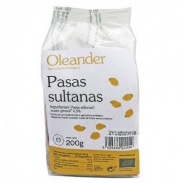 Pasas sultanas ecológicas 200 g de Oleander - Ecoalimentaria