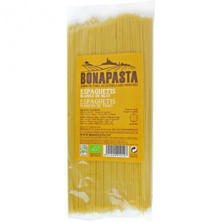 Espaguetis blancs de blat ecològics 500 g Bonapasta - Ecoalimentaria