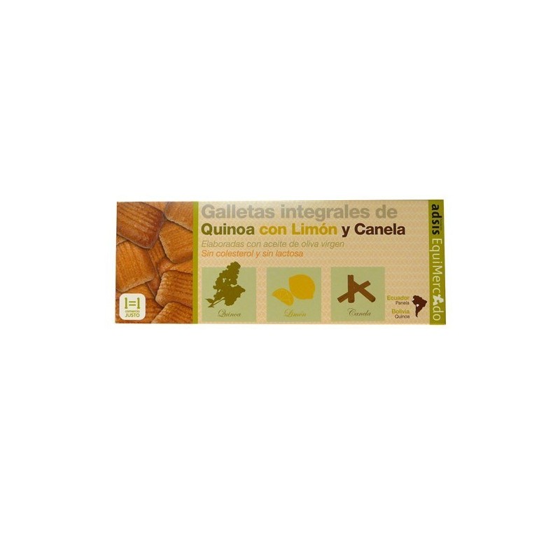 Galletas de quinoa con limón y canela bio EquiMercado - Ecoalimentaria