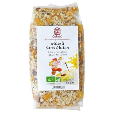Muesli sin gluten ecológico 375 g de Celnat - Ecoalimentaria