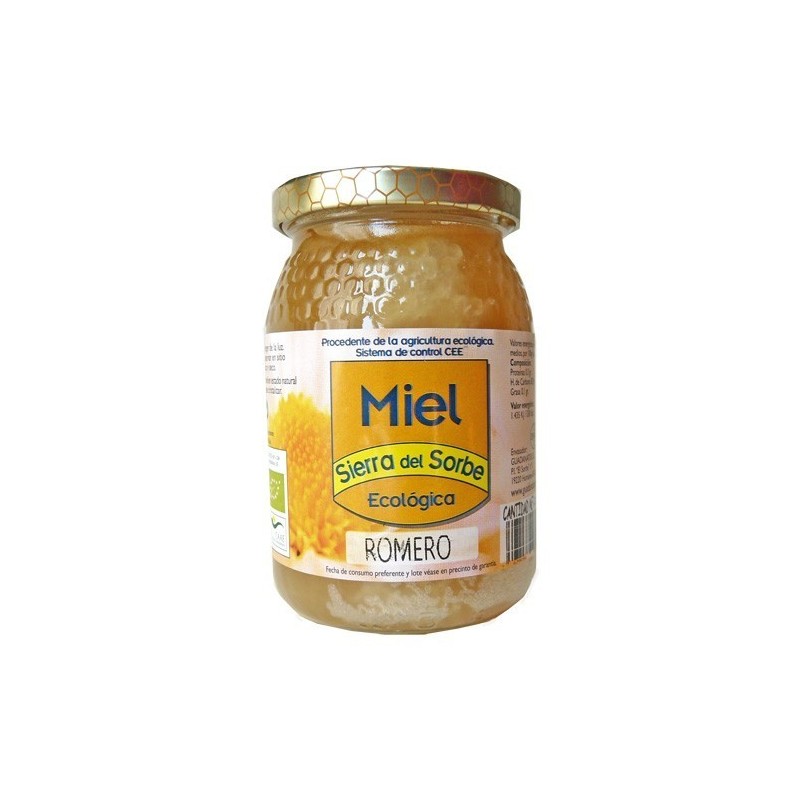 Miel de romero ecológica 500 g de Sierra del Sorbe - Ecoalimentaria