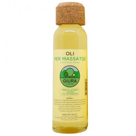 Aceite para masaje ecológico 250 ml de Giura - Ecoalimentaria