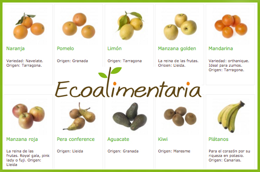 Fruta ecológica Barcelona